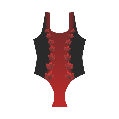 Canada Swimsuit Canada Team Swimwear Vest One Piece Swimsuit (Model S04)