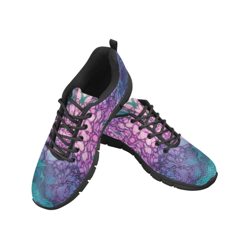 mermaid Vibes Women's Running Shoe Women's Breathable Running Shoes (Model 055)