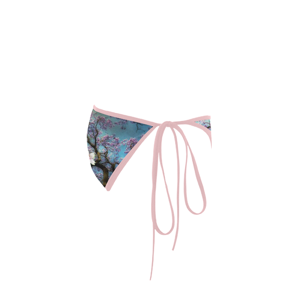 Cherry Blossoml Custom Bikini Swimsuit Bottom Id D