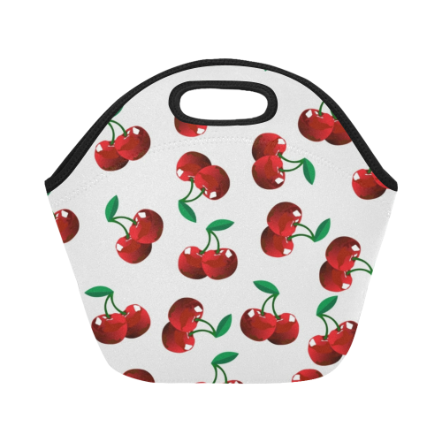 Cherries Neoprene Lunch Bag/Small (Model 1669)