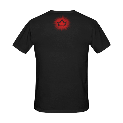 Canada T-shirts Plus Size Black All Over Print T-Shirt for Men/Large Size (USA Size) Model T40)