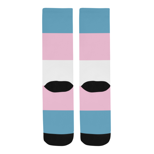 Transgender Flag Men's Custom Socks