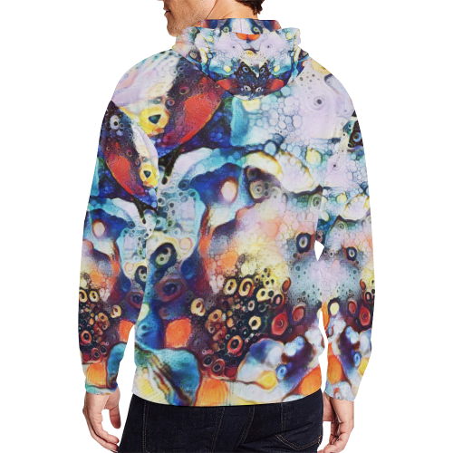 Untitled flowers 10b2 All Over Print Full Zip Hoodie for Men/Large Size (Model H14)