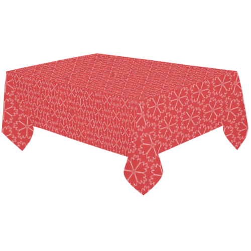 Fiery Red #13 Cotton Linen Tablecloth 60"x120"