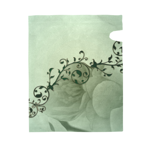 Wonderful flowers, soft green colors Mailbox Cover