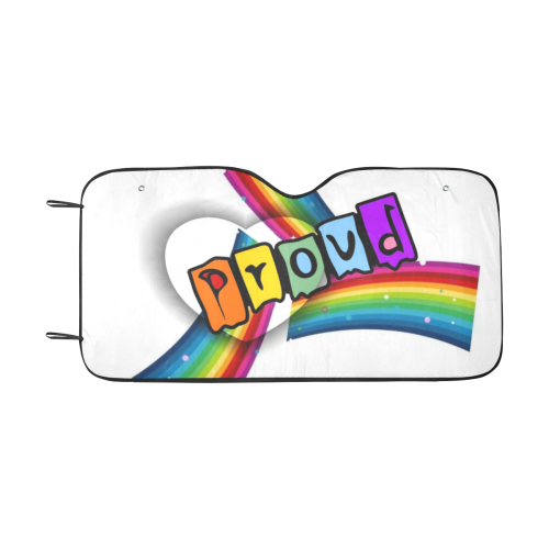 Proud by Popartlover Car Sun Shade 55"x30"