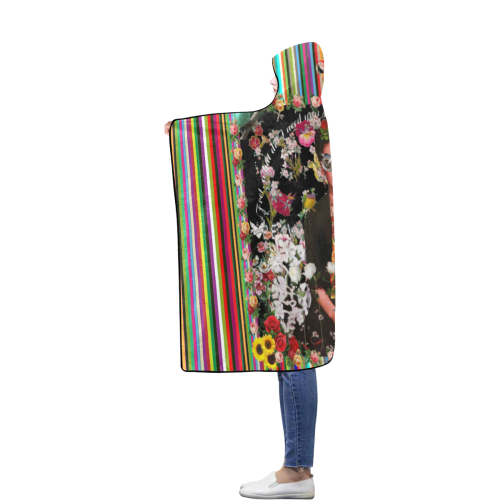 Frida Incognito Flannel Hooded Blanket 56''x80''