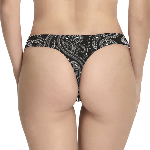 PAISLEY 7 Women's All Over Print Thongs (Model L30)