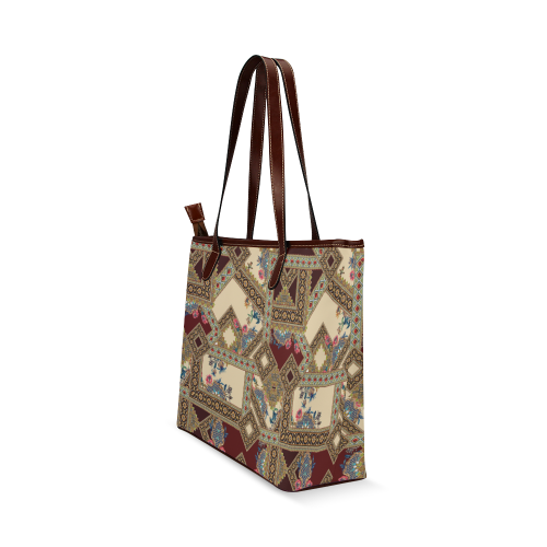 Luxury Abstract Design Shoulder Tote Bag (Model 1646)
