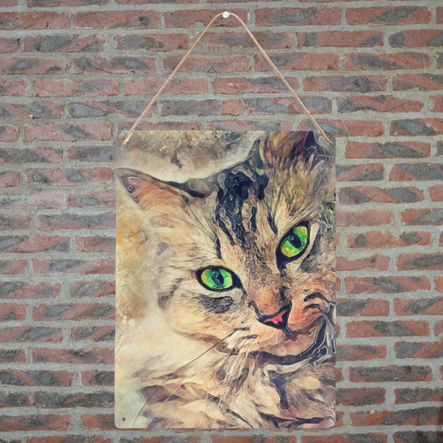 cat Pixie #cat #cats #kitty Metal Tin Sign 12"x16"