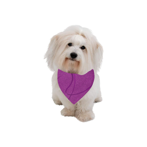 ribbon on sparkling glitter print A Pet Dog Bandana/Large Size
