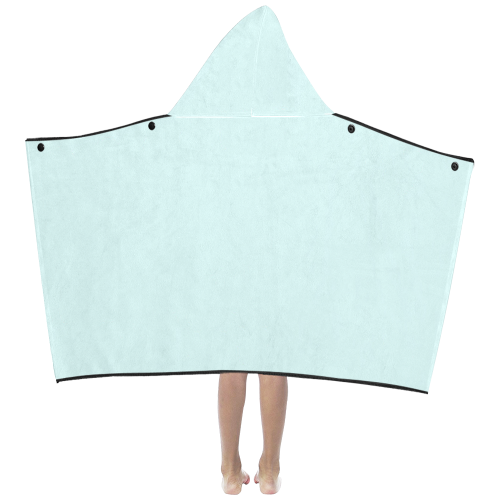 color light cyan Kids' Hooded Bath Towels