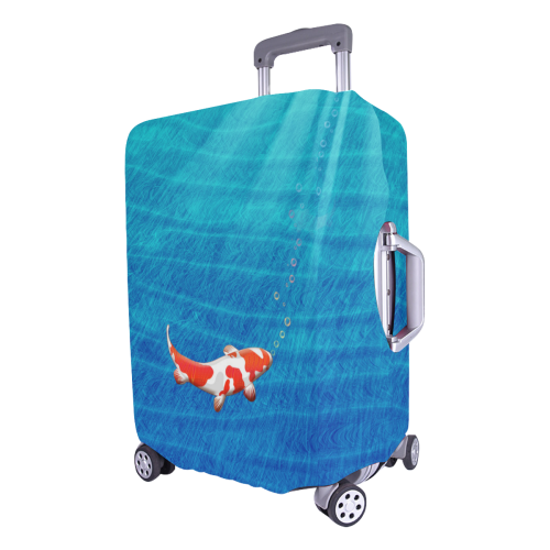 the last koi Luggage Cover/Large 26"-28"