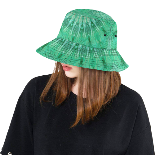 boho green All Over Print Bucket Hat