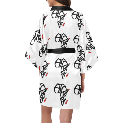 Kimono Robe print Africa logo _CAM237Design Kimono Robe