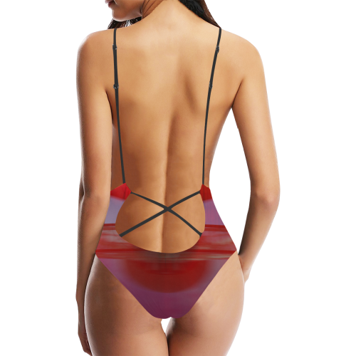 Industrial Sexy Lacing Backless One-Piece Swimsuit (Model S10)