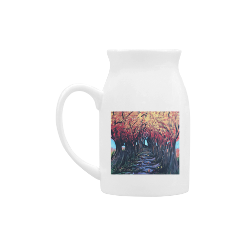 GrabYourDesign  - Autumn Day Milk Cup (Large) 450ml