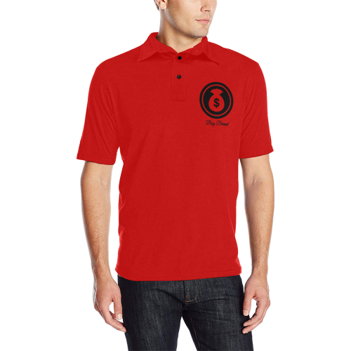 Red Polo Bag Brand Men's All Over Print Polo Shirt (Model T55)