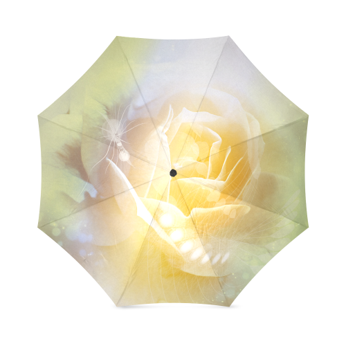 Soft yellow roses Foldable Umbrella (Model U01)