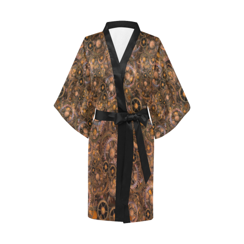 Steampunk Cogs Kimono Robe
