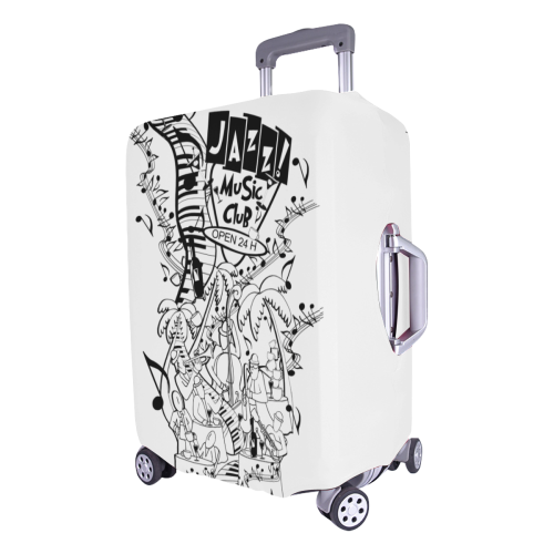 Luggage Cover Music Scene Luggage Cover/Large 26"-28"