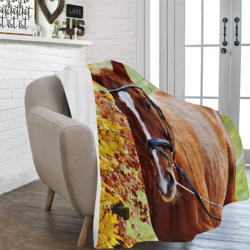 Autumn Horse Ultra-Soft Micro Fleece Blanket 60"x80"
