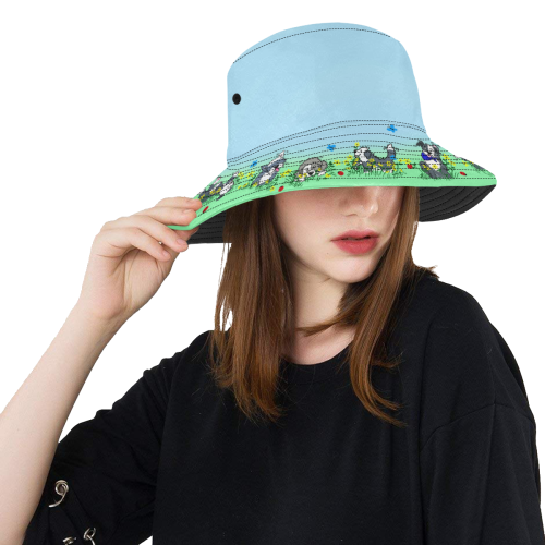 Sheepies in Daisy's Summer Shade Hat All Over Print Bucket Hat