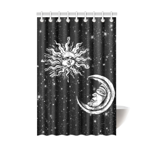 Mystic  Moon and Sun Shower Curtain 48"x72"