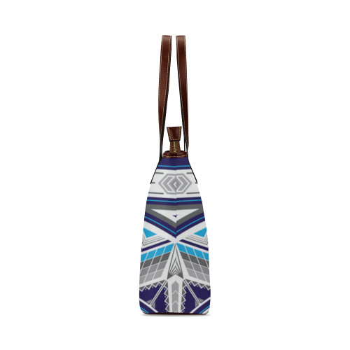 Sacred Places Blue Shoulder Tote Bag (Model 1646)