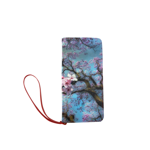 Cherry Blossoms Women's Clutch Wallet (Model 1637)