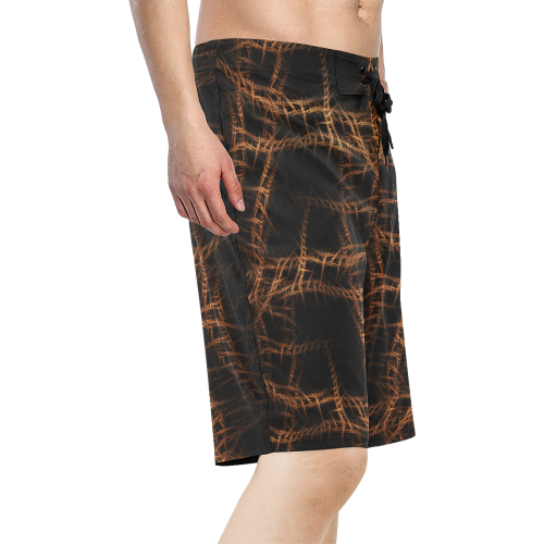 Trapped Men's All Over Print Board Shorts (Model L16)