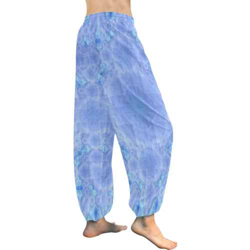 Blue Women's All Over Print Harem Pants (Model L18)