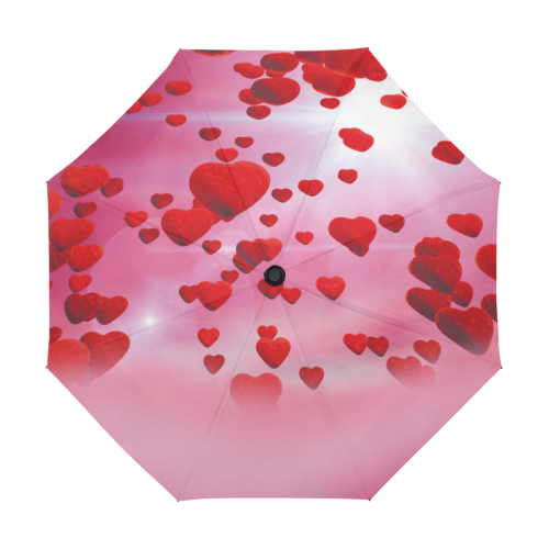 lovely romantic sky heart pattern for valentines day, mothers day, birthday, marriage Anti-UV Auto-Foldable Umbrella (U09)