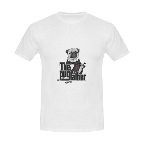 The Pug Father Men's T-Shirt in USA Size (Front Printing Only)