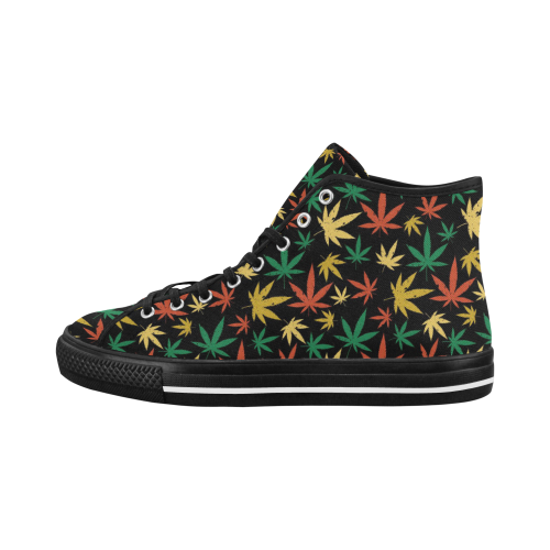 Cannabis Pattern Vancouver H Men's Canvas Shoes/Large (1013-1)