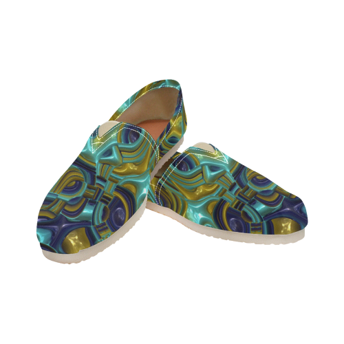 Abstract Art Deco 13 by JamColors Women's Classic Canvas Slip-On (Model 1206)