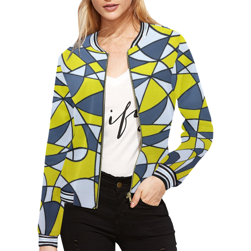 Liberty All Over Print Bomber Jacket for Women (Model H21)