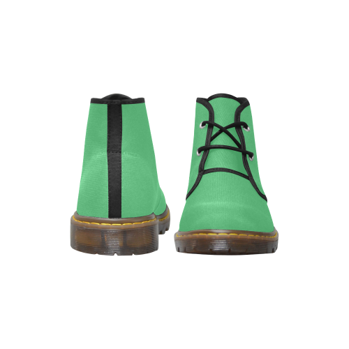color Paris green Men's Canvas Chukka Boots (Model 2402-1)