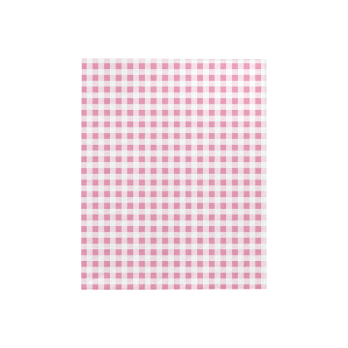 Petal Pink Gingham Quilt 40"x50"