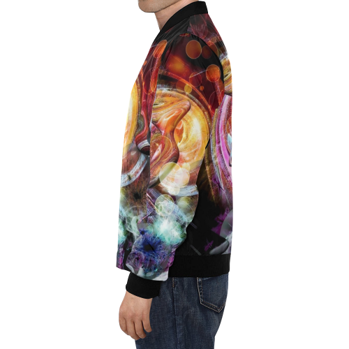 Dark Universe by Nico Bielow All Over Print Bomber Jacket for Men/Large Size (Model H19)