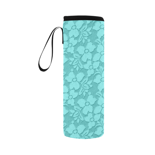 Seamless Lace Drink Cooler Neoprene Water Bottle Pouch/Large