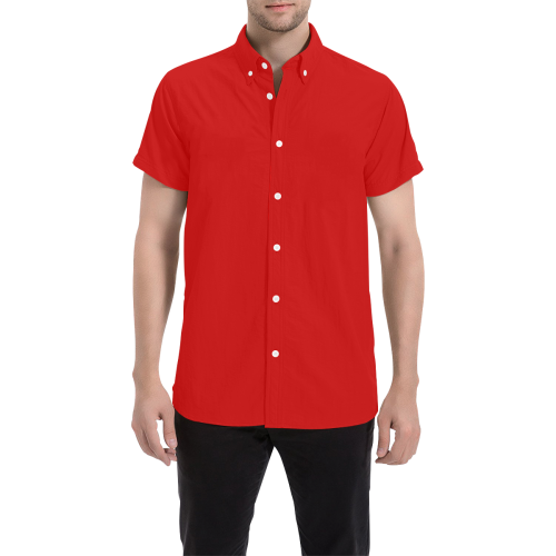 RB06 Red Shirt Men's All Over Print Short Sleeve Shirt (Model T53)