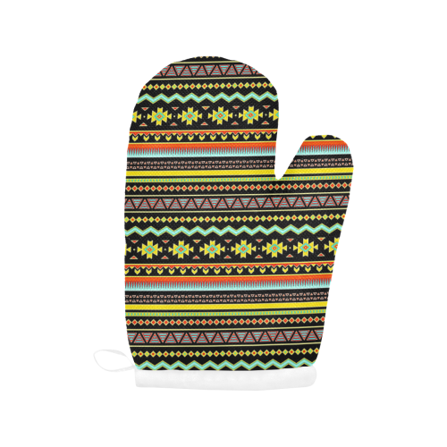 bright tribal Oven Mitt (Two Pieces)