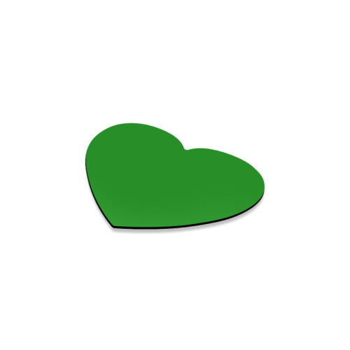 color green Heart Coaster