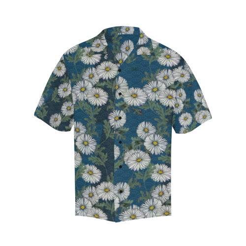 The Lowest of Low Daisies Peacock Hawaiian Shirt (Model T58)