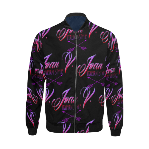 Ivan Venerucci Italian Style brand All Over Print Bomber Jacket for Men (Model H31)