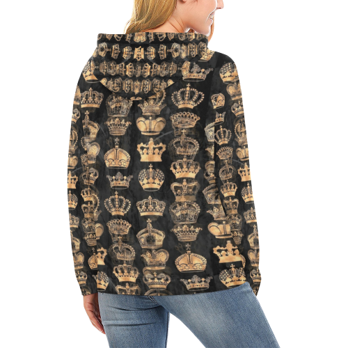 Royal Krone by Artdream All Over Print Hoodie for Women (USA Size) (Model H13)