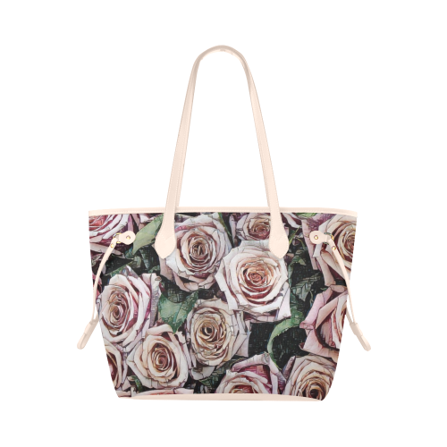 Impression Floral 9196 by JamColors Clover Canvas Tote Bag (Model 1661)