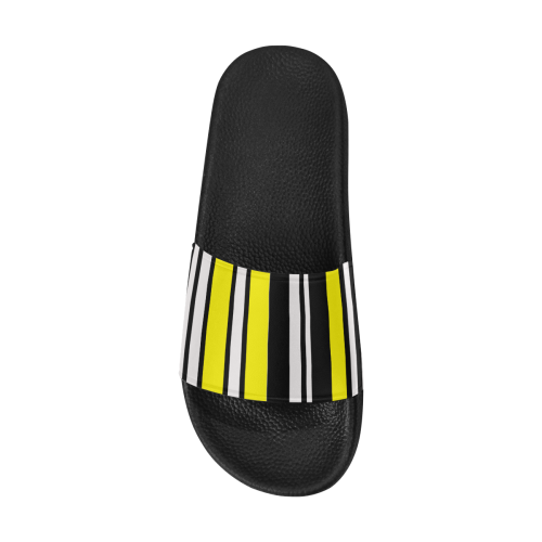 by stripes Men's Slide Sandals (Model 057)