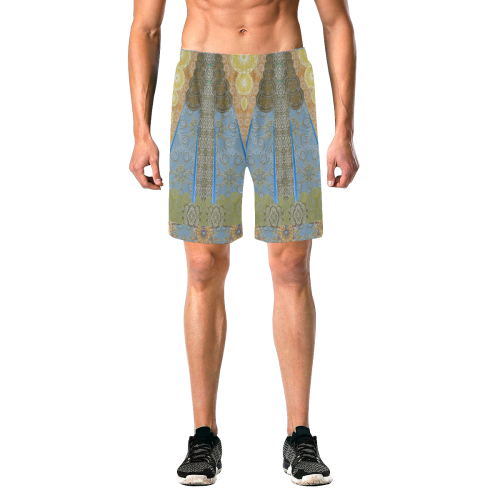 arabesques dore Men's All Over Print Elastic Beach Shorts (Model L20)
